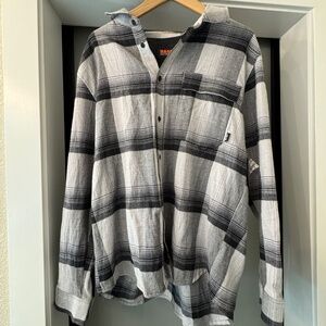 Nordstrom Bass Outdoor Men’s Flannel Plaid Button Down Shirt NWT M